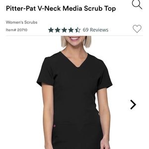 Heartsoul v neck pitter patter scrub top